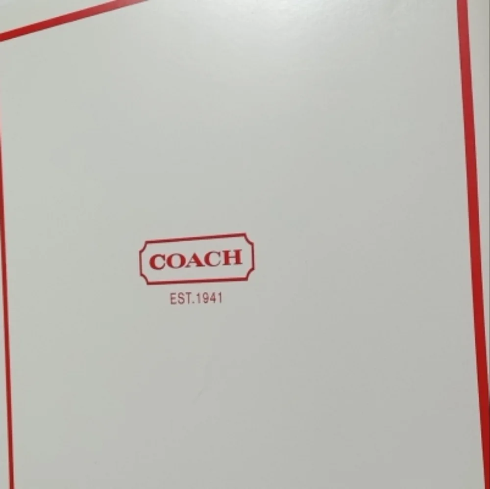 Coach White and Red Vintage Storage -Gift Box